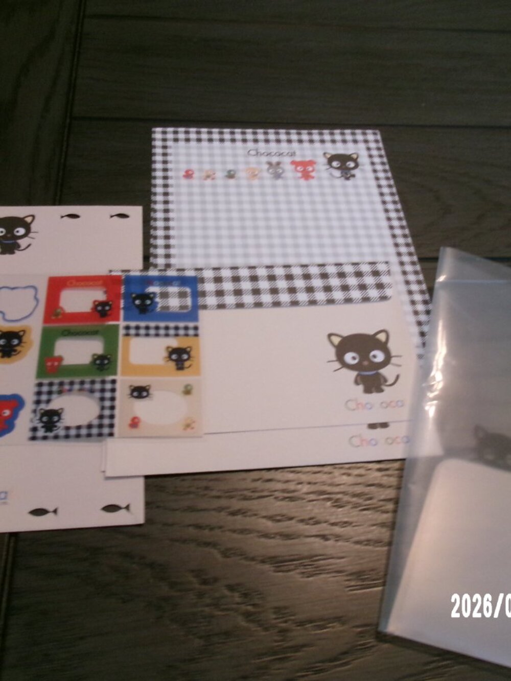 VTG 1999 Sanrio Chococat Stationary Paper & Envelopes in Case READ FOR QUANTITY